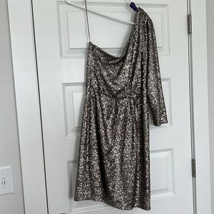 Trina Turk sequin one shoulder dress